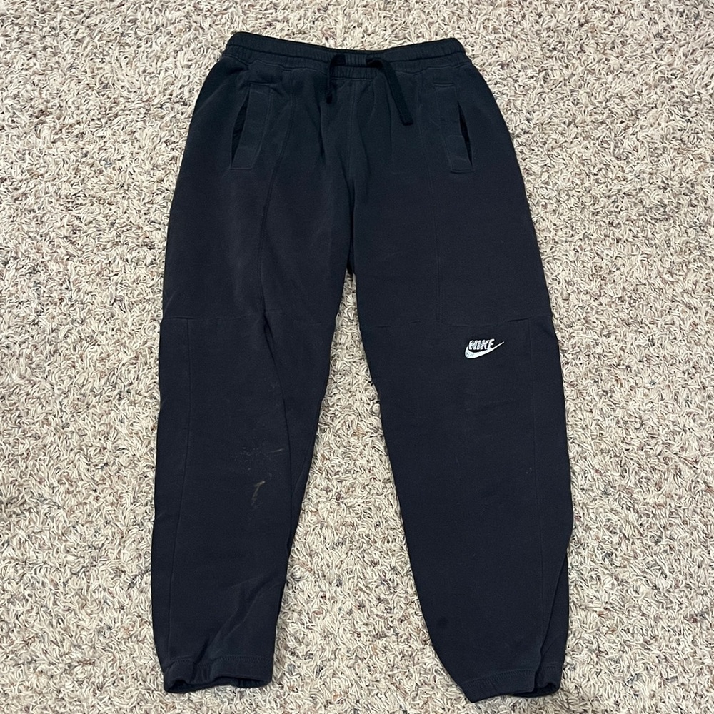 Nike Kids Black Sweatpants with Logo